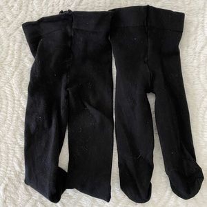 Black tights worn once
